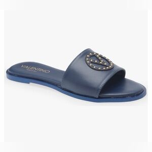 Valentino NWT Samira Studded VLOGO Slide Sandal Sz6